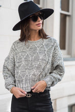 Load image into Gallery viewer, Hannah Cable Knit Sweater in Ivory - FINAL SALE