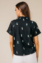Load image into Gallery viewer, RVCA Lunis Button Down Top