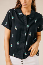 Load image into Gallery viewer, RVCA Lunis Button Down Top