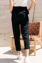 Load image into Gallery viewer, Linen Joggers in Black