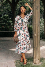 Load image into Gallery viewer, Floral Ruffle Detail Midi Dress