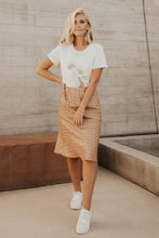 Load image into Gallery viewer, Polka Dot Satin Midi Skirt