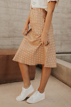 Load image into Gallery viewer, Polka Dot Satin Midi Skirt