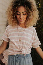 Load image into Gallery viewer, Moonstone Striped Tee in Pink