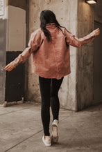 Load image into Gallery viewer, Acid Wash Denim Jacket in Wine