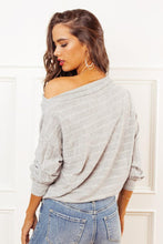 Load image into Gallery viewer, Reese Long Sleeve Top in Grey