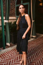 Load image into Gallery viewer, Della Halter Neck Dress in Navy-FINAL SALE