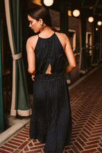 Load image into Gallery viewer, Della Halter Neck Dress in Navy-FINAL SALE