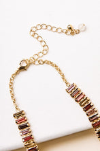 Load image into Gallery viewer, Rees Jewel Necklace in Red

