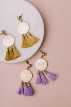 Load image into Gallery viewer, Offshore Tassel Earrings in Lavender
