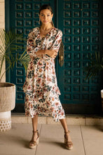 Load image into Gallery viewer, Floral Ruffle Detail Midi Dress
