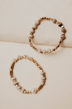 Load image into Gallery viewer, Orion Beaded Bracelet Set in Taupe

