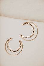 Load image into Gallery viewer, Textured Double Hoop Earrings
