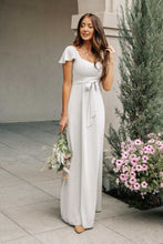 Load image into Gallery viewer, Florence Sweetheart Maxi Dress in Grey
