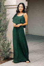 Load image into Gallery viewer, Toni Off the Shoulder Maxi Dress in Emerald
