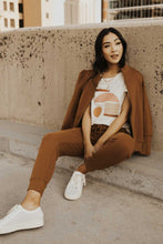 Load image into Gallery viewer, Kourtney Zipper Sweatshirt in Camel
