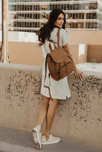Load image into Gallery viewer, Olivia Drawstring Backpack in Camel

