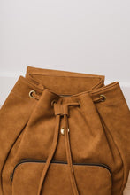 Load image into Gallery viewer, Olivia Drawstring Backpack in Camel
