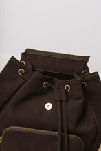 Load image into Gallery viewer, Olivia Drawstring Backpack in Black
